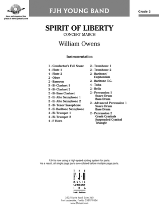 Spirit of Liberty: Score