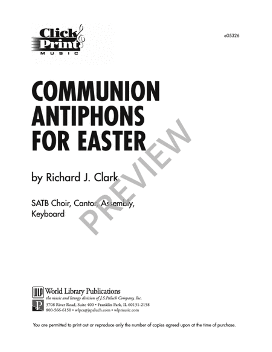Communion Antiphons for Easter