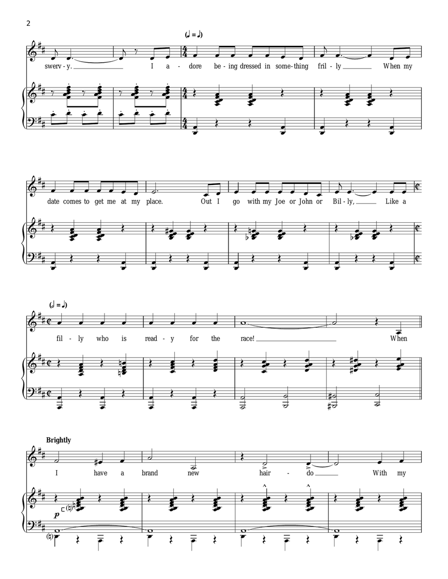 I Enjoy Being A Girl Piano, Vocal, Guitar scores gallery preview page 2
