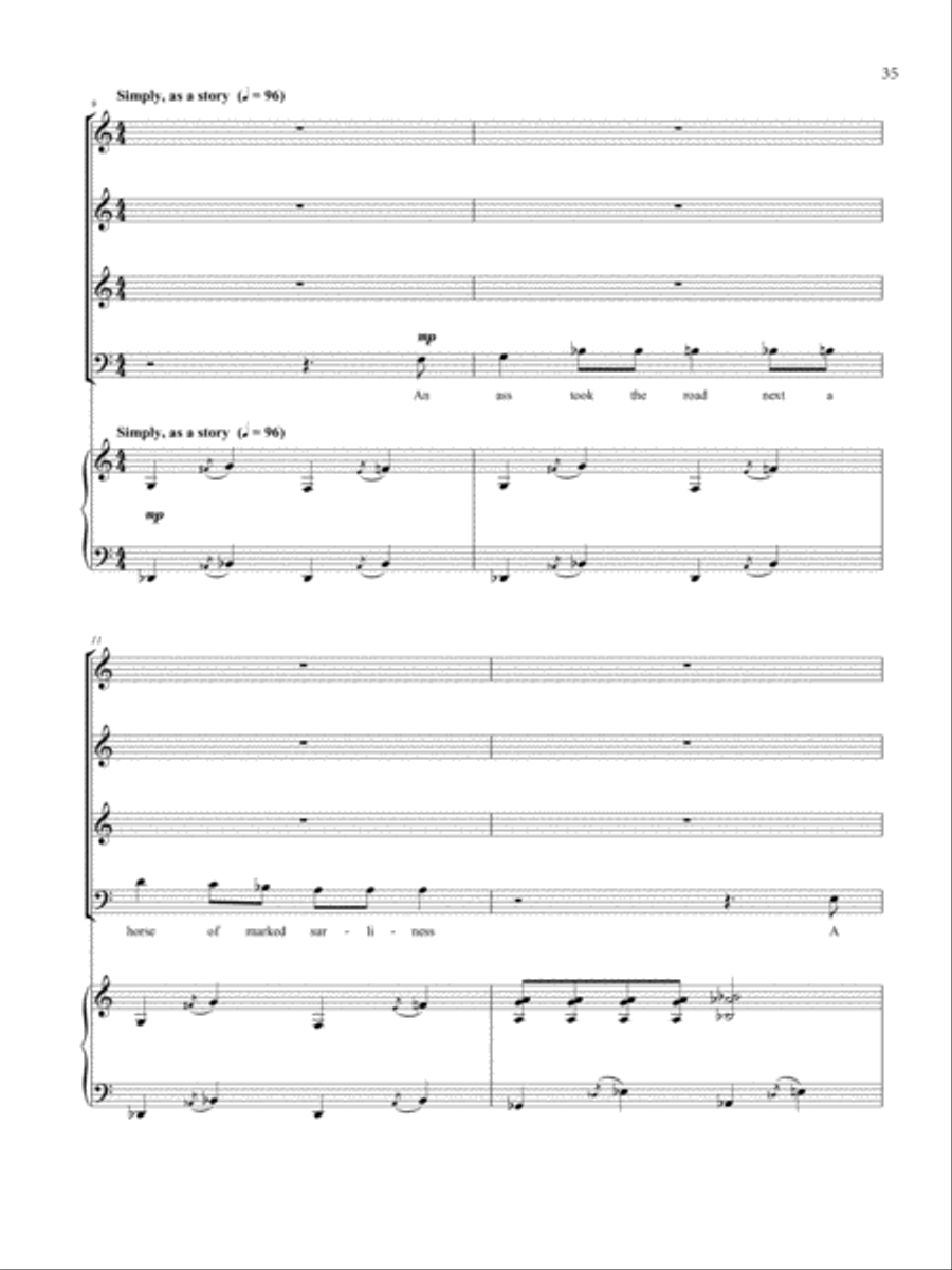 The Horse and the Ass from Fables for a Prince Tenor Voice scores gallery preview page 4