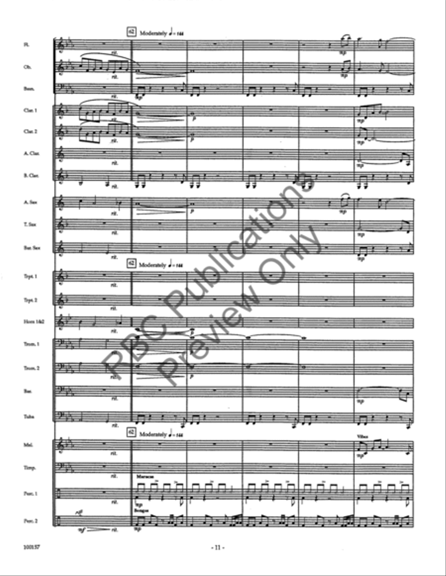 Dakota Morn (Score) Concert Band scores gallery preview page 13