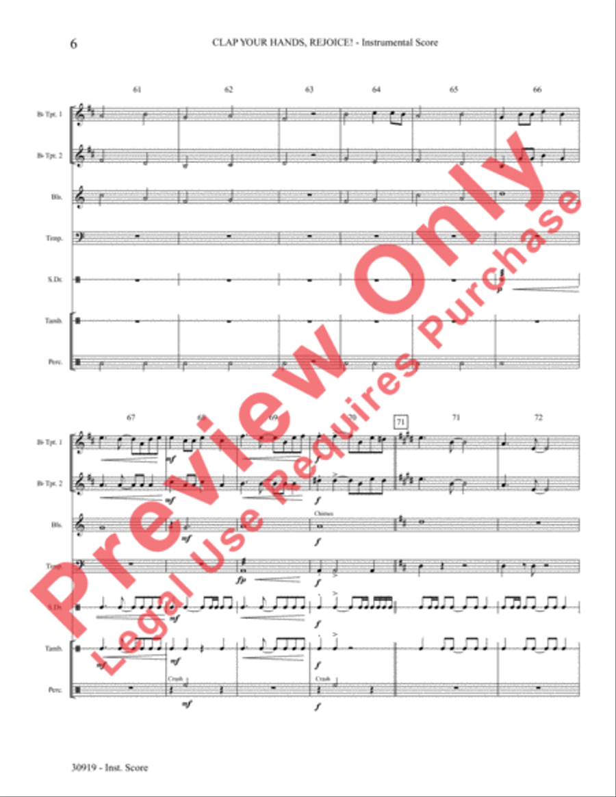 Clap Your Hands, Rejoice! Choir scores gallery preview page 7