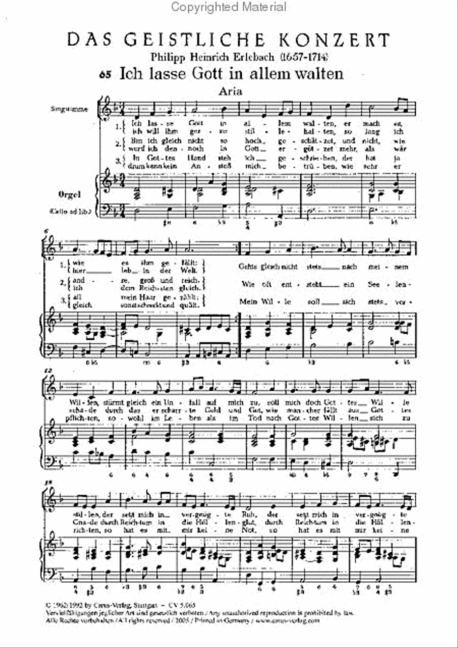 Ich lasse Gott in allem walten Recorder scores gallery preview page 2