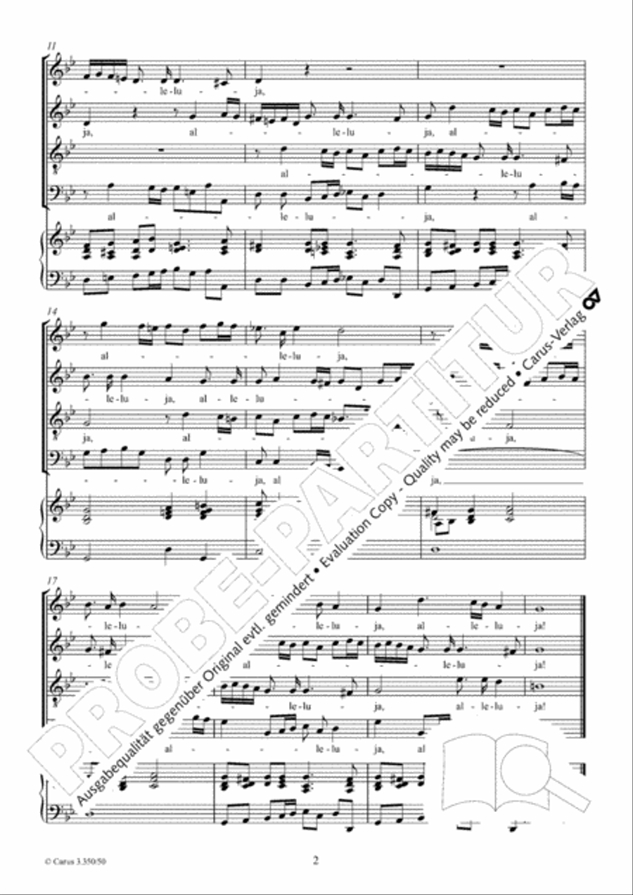 Alleluja Alleluja 4-Part scores gallery preview page 3