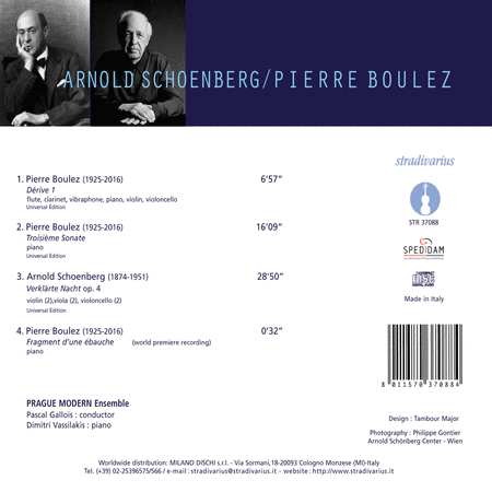 Schoenberg: Verklarte Nacht - Boulez: Derive I - Piano Sonata No. 3
