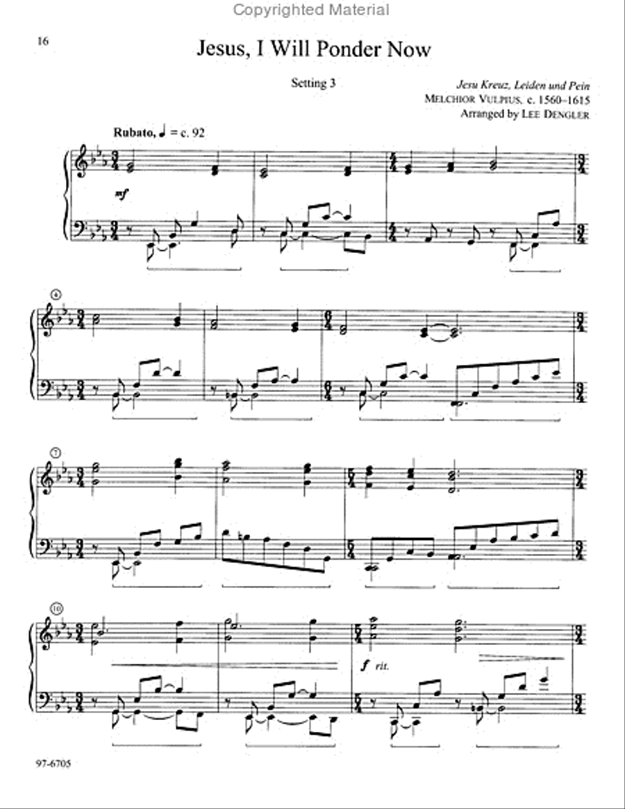 Lenten Piano Variations Piano Solo scores gallery preview page 7