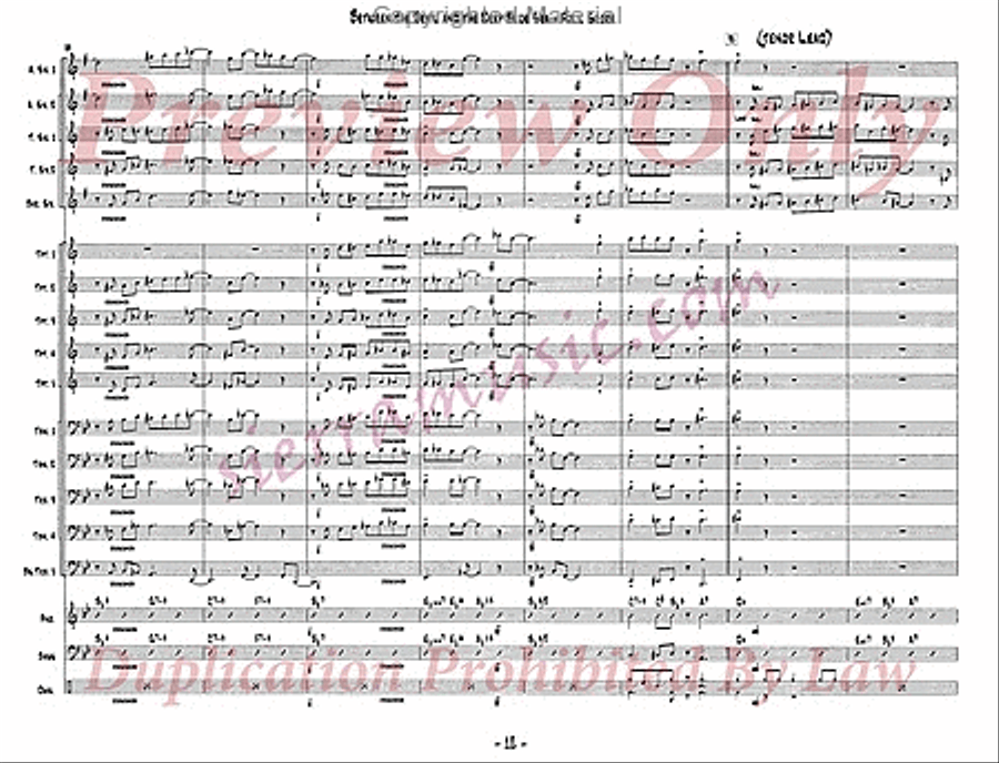Between The Devil And The Deep Blue Sea Jazz Ensemble scores gallery preview page 13