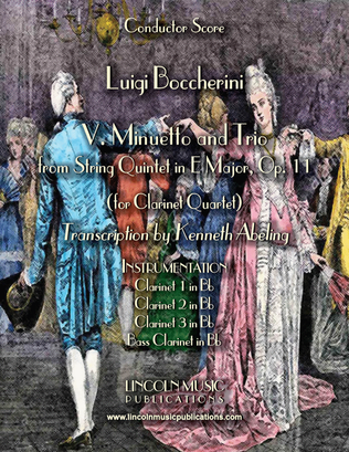 Boccherini - “Minuetto” (for Clarinet Quartet)