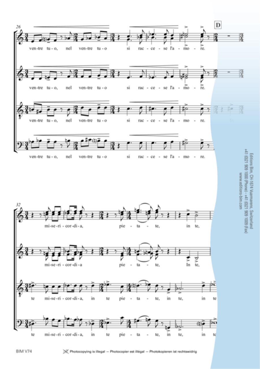 Il Paradiso Il Paradiso 4-Part scores gallery preview page 4