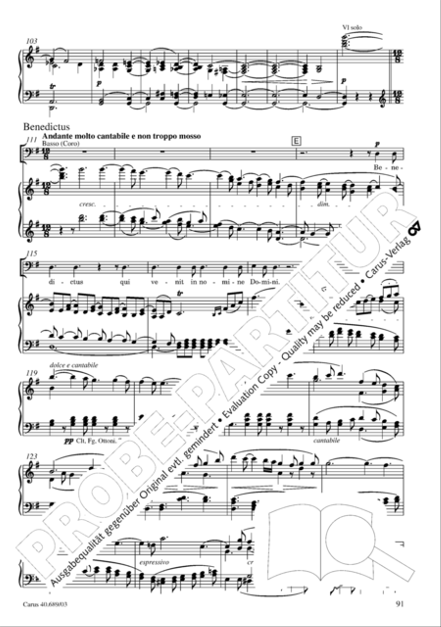 Missa solemnis Missa solemnis 4-Part scores gallery preview page 92