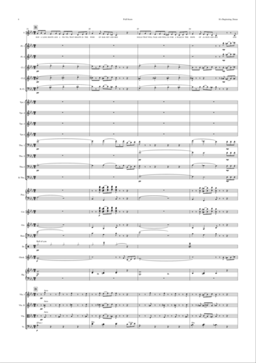 It's Beginning To Look Like Christmas Full Orchestra scores gallery preview page 4