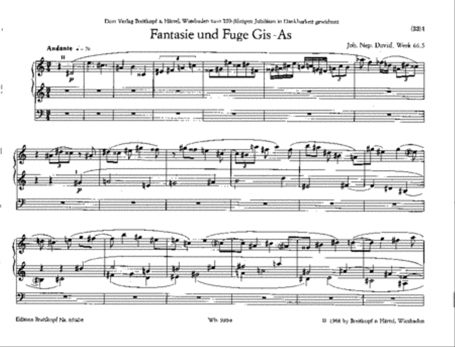 12 Organ Fugues through all the Keys Werk 66 Organ scores gallery preview page 2