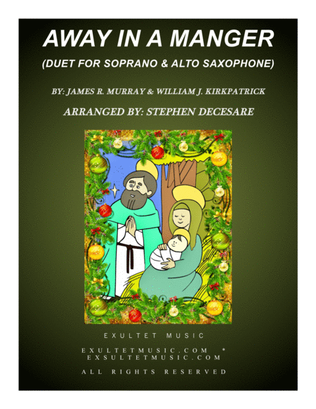 Book cover for Away In A Manger (Duet for Soprano and Alto Saxophone)