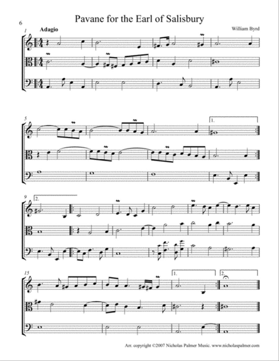 Baroque Wedding collection for String trio - volume 1 String Trio scores gallery preview page 6
