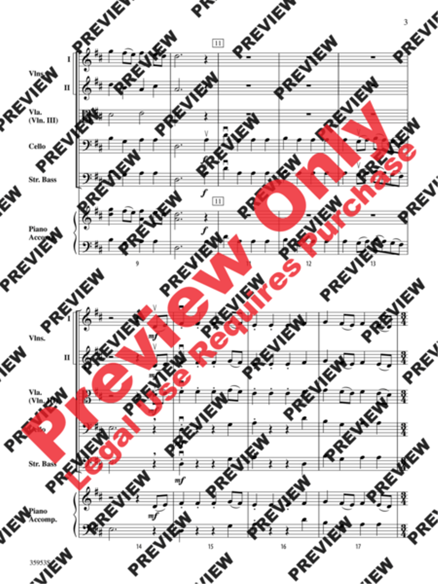 A Bach Fest A Bach Fest String Orchestra scores gallery preview page 4