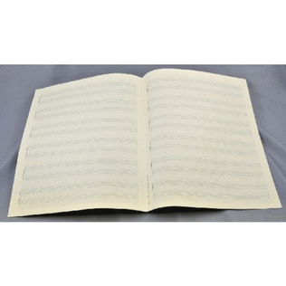 Music manuscript paper for piano solo 6x2 staves