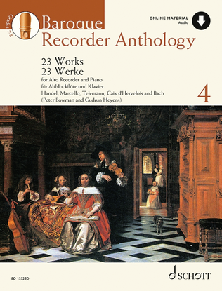 Book cover for Baroque Recorder Anthology, Vol. 4