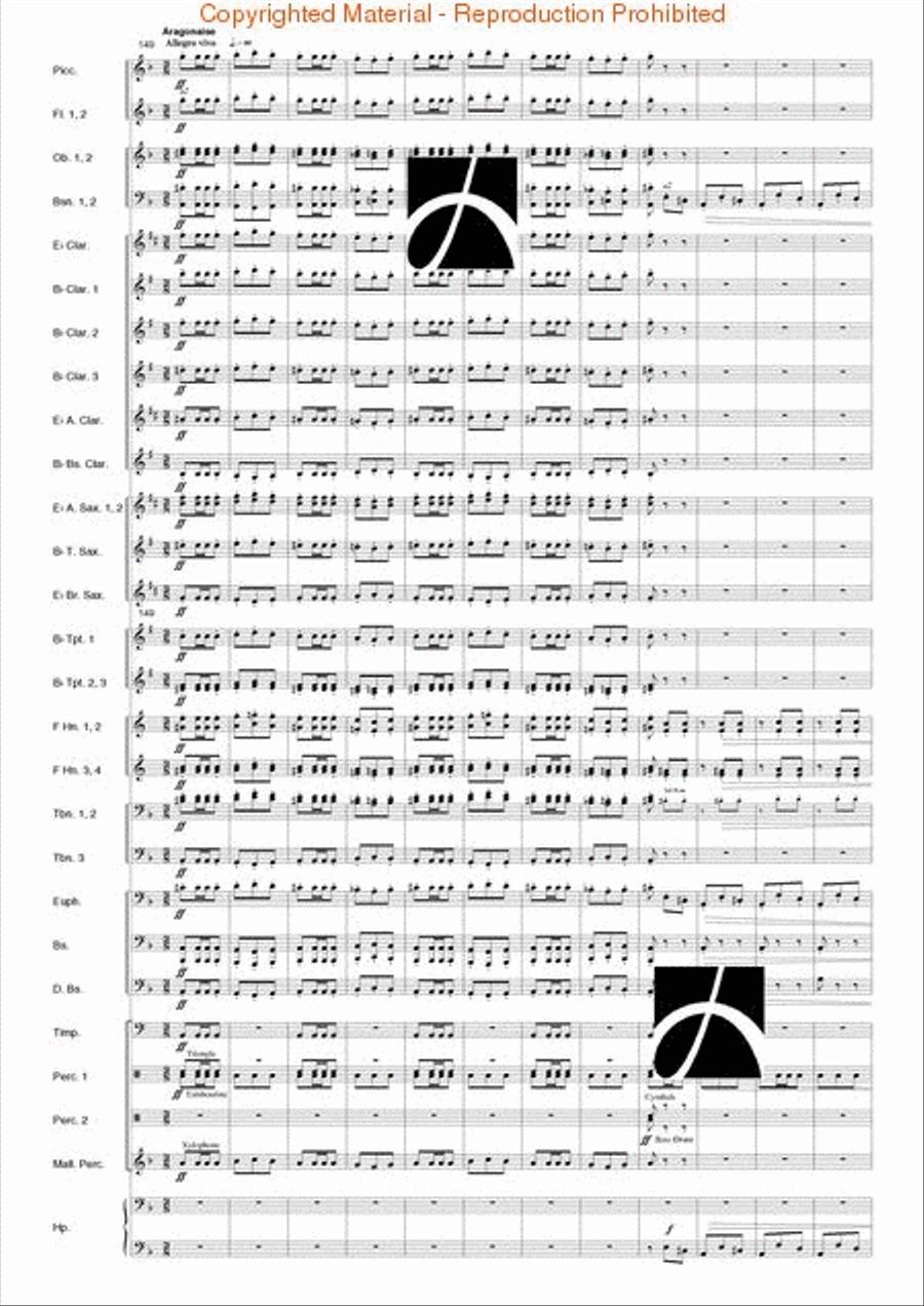 Carmen Suite Carmen Suite Concert Band scores gallery preview page 17
