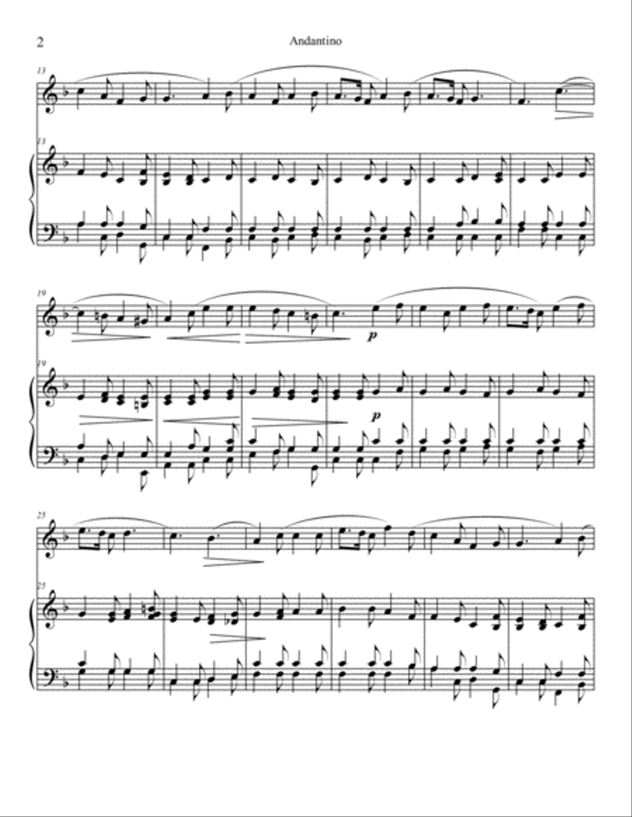Five Chopin Melodies Flute scores gallery preview page 4