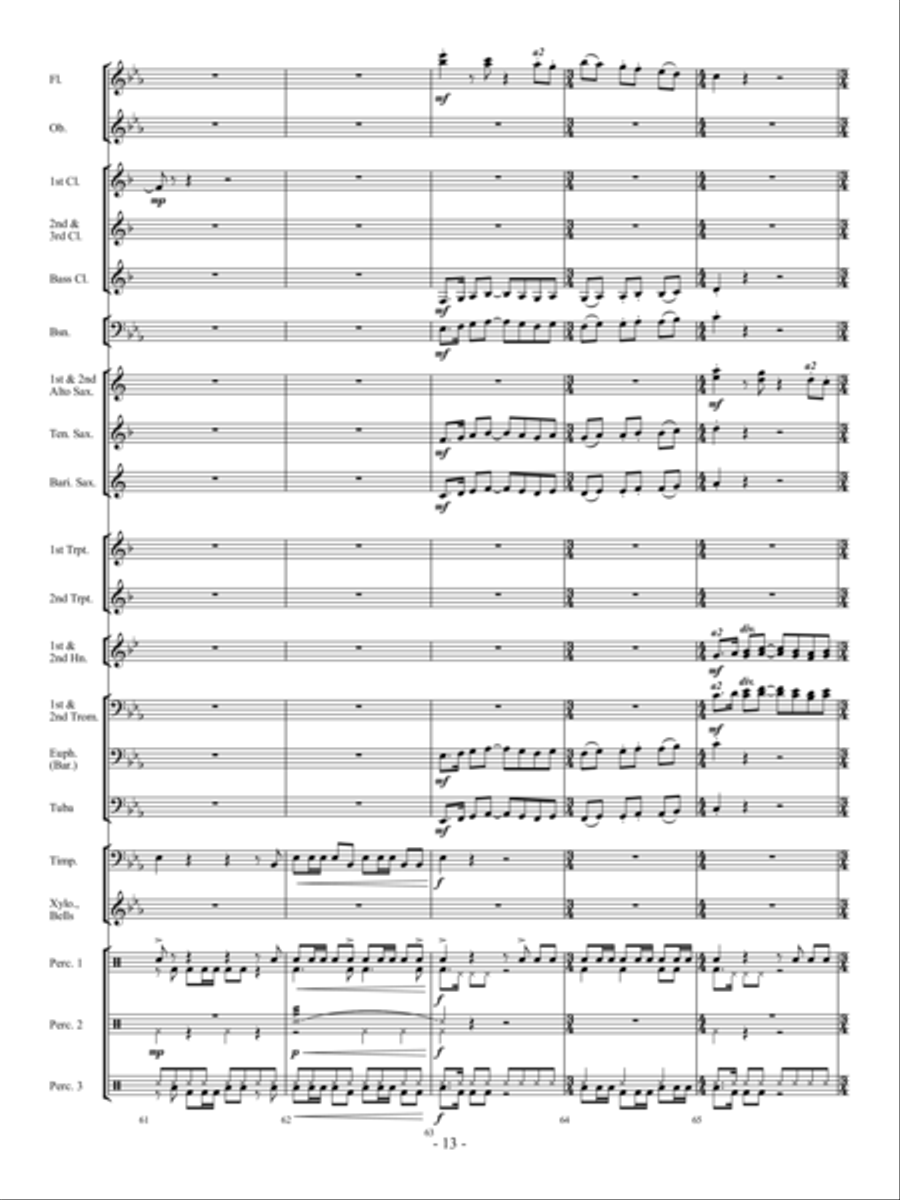 Dream Chaser Concert Band scores gallery preview page 12