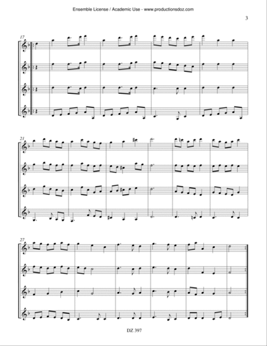 8 pièces sans titre Guitar Ensemble scores gallery preview page 3