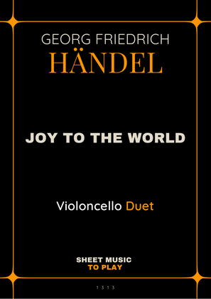 Book cover for Joy To The World - Cello Duet (Full Score and Parts)