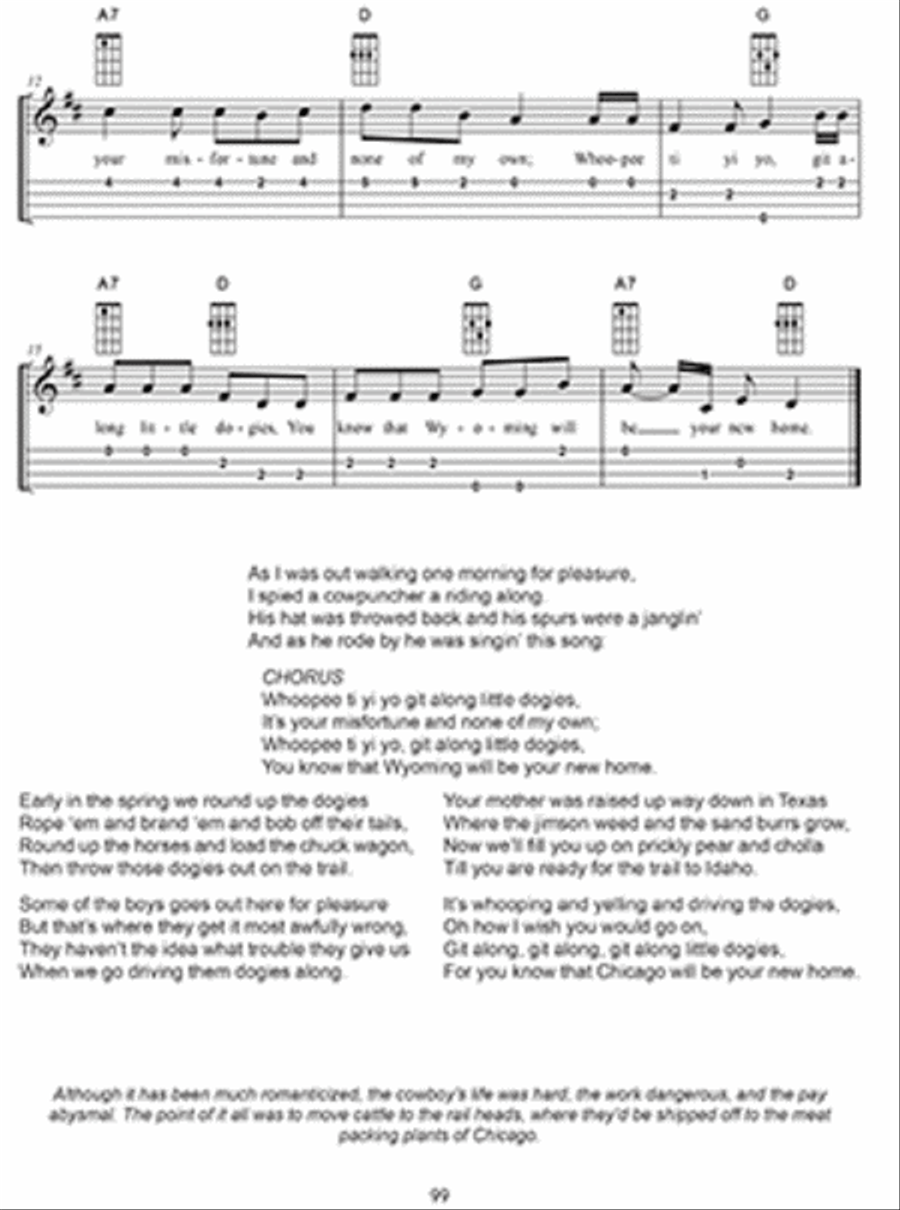 Favorite Old-Time American Songs for Ukulele Ukulele scores gallery preview page 3