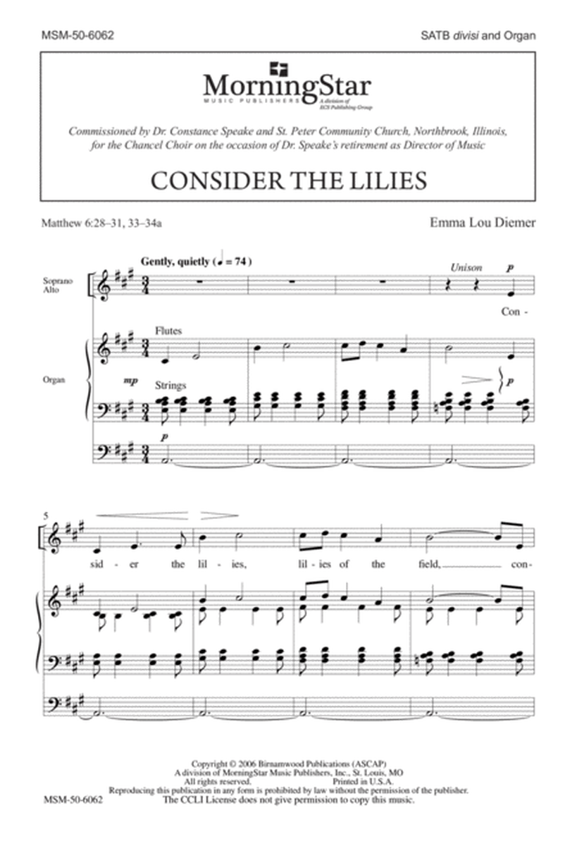 Consider the Lilies (Downloadable)