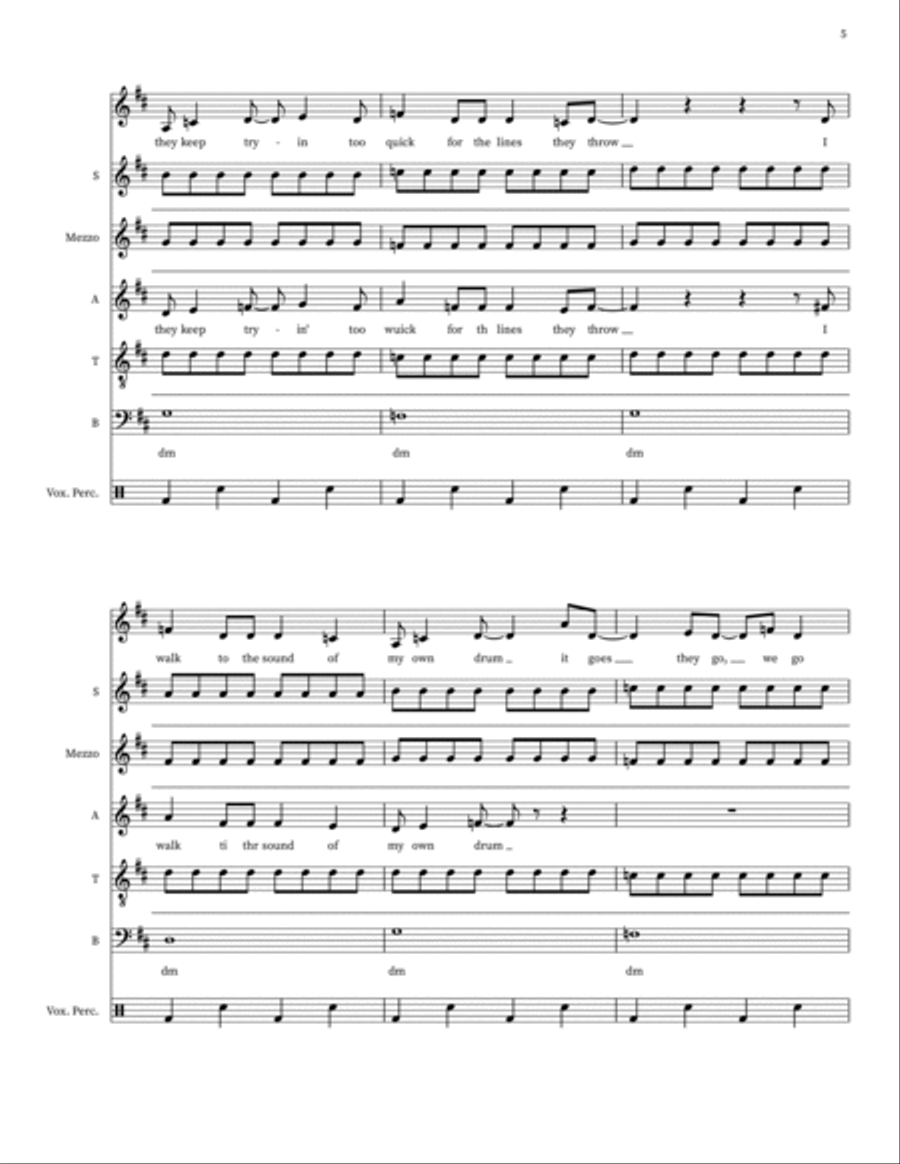 The Walker Choir scores gallery preview page 5
