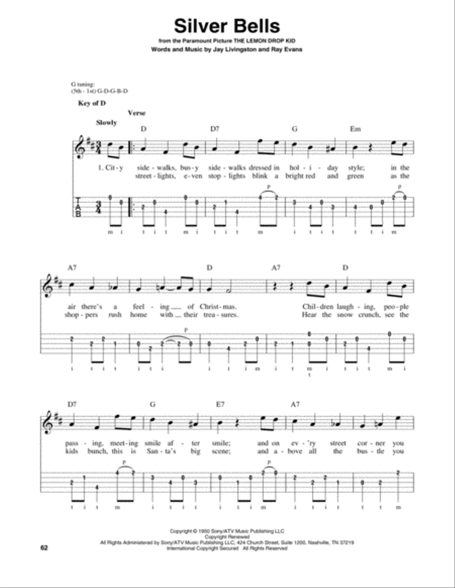 Silver Bells Banjo scores gallery preview page 1