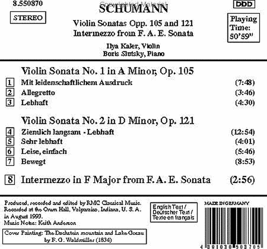 Violin Sonatas Nos. 1 & 2