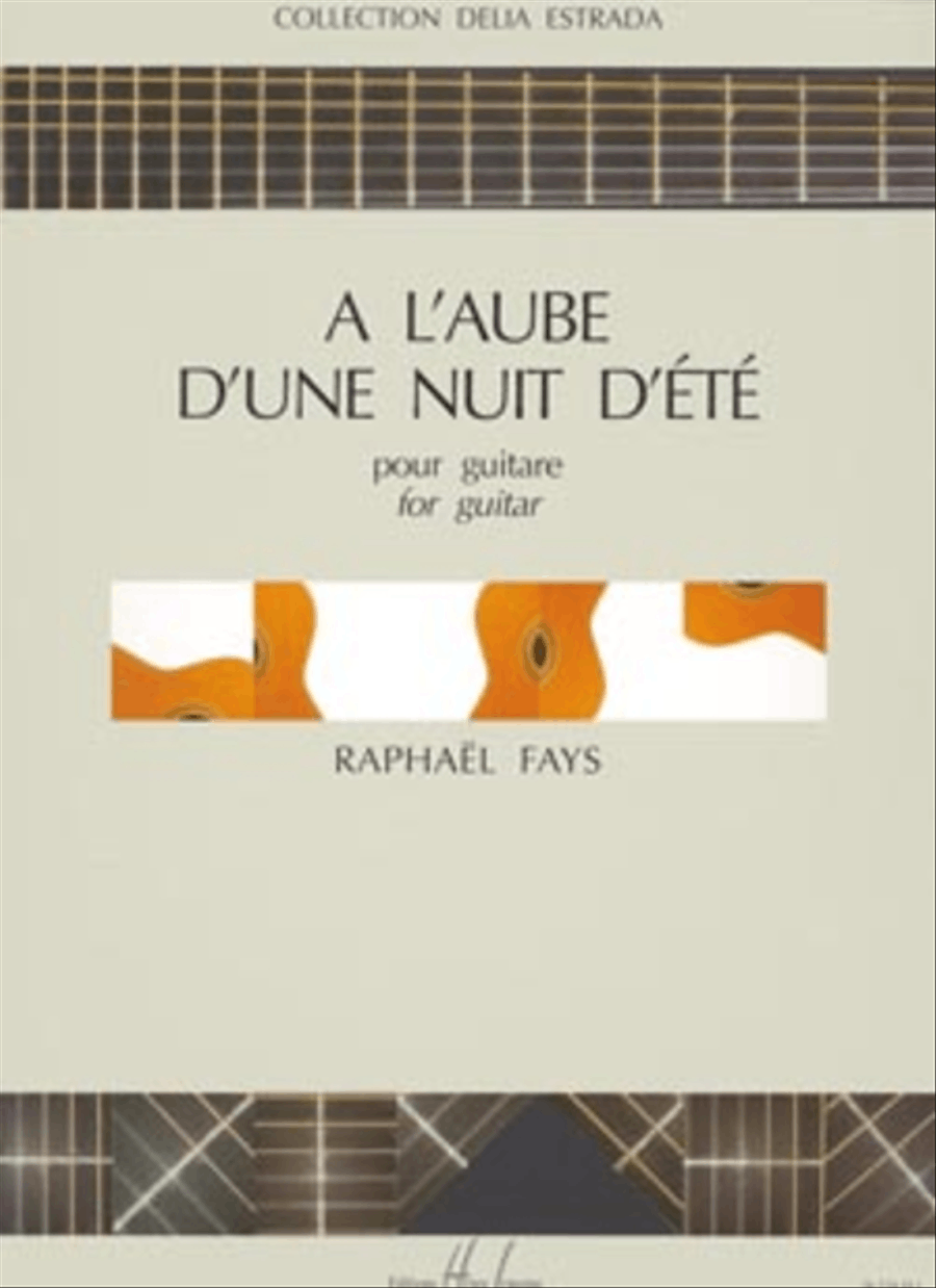 A L'Aube D'Une Nuit D'Ete Acoustic Guitar scores gallery preview page 1