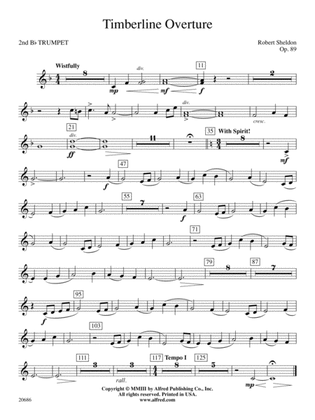 Timberline Overture: 2nd B-flat Trumpet