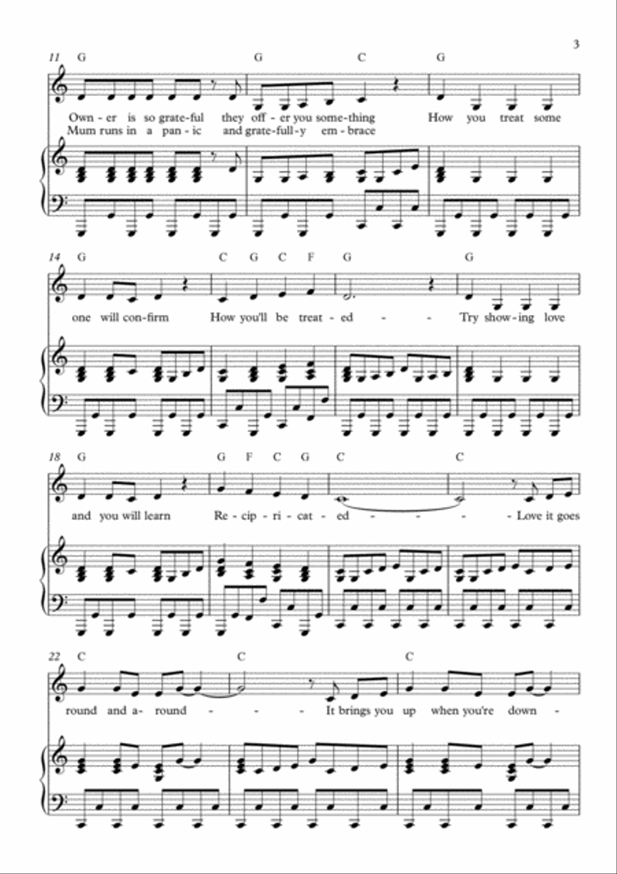 Love It Goes Round Love It Goes Round Voice scores gallery preview page 3