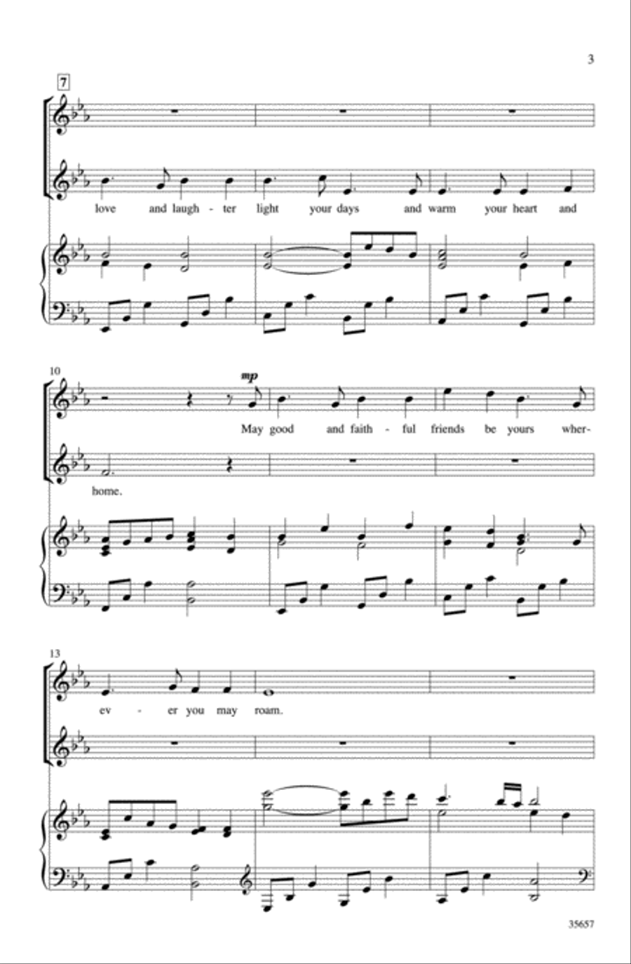 A Blessing A Blessing 2-Part scores gallery preview page 3