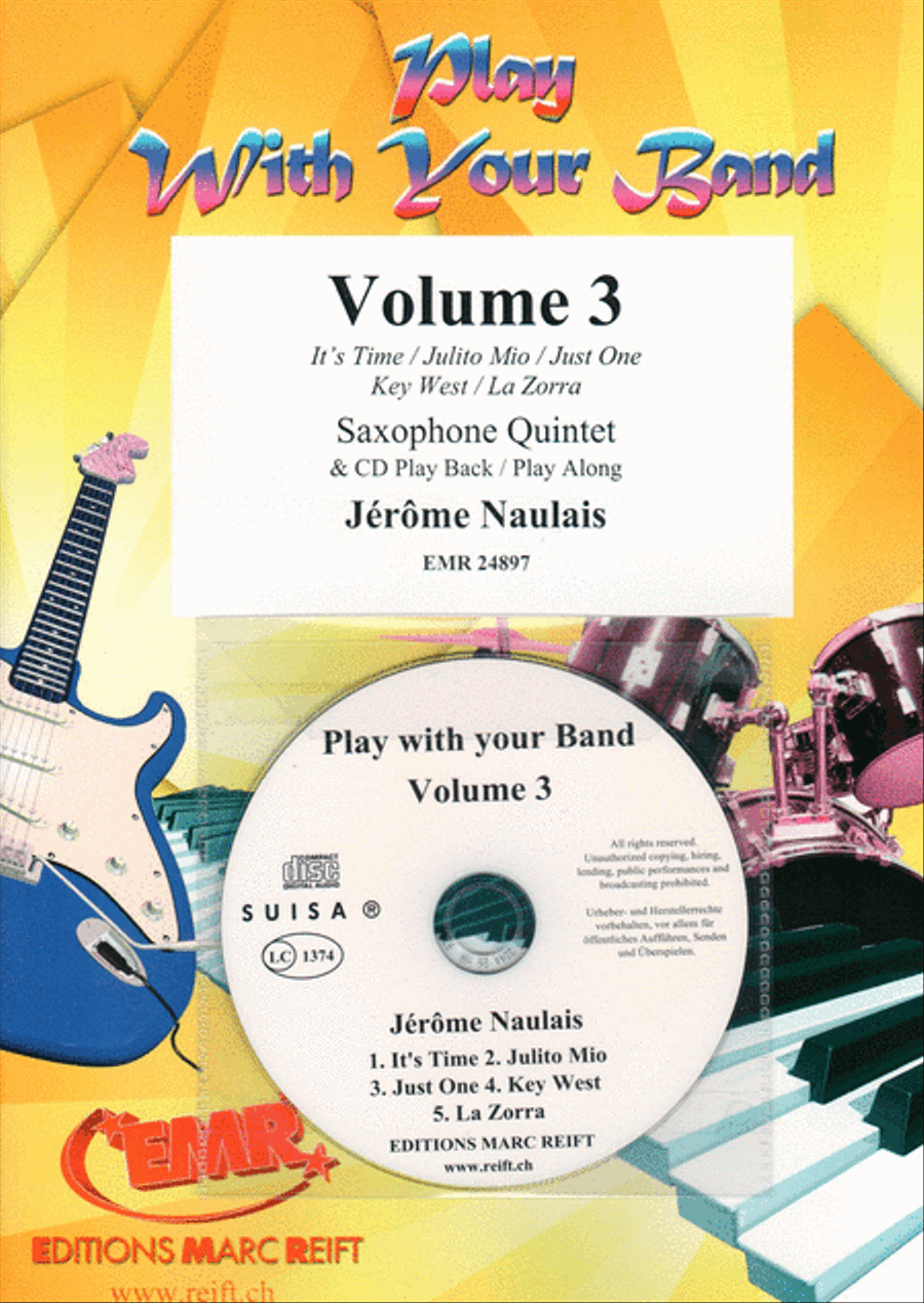 Play With Your Band Volume 3 Saxophone Quintet scores gallery preview page 1