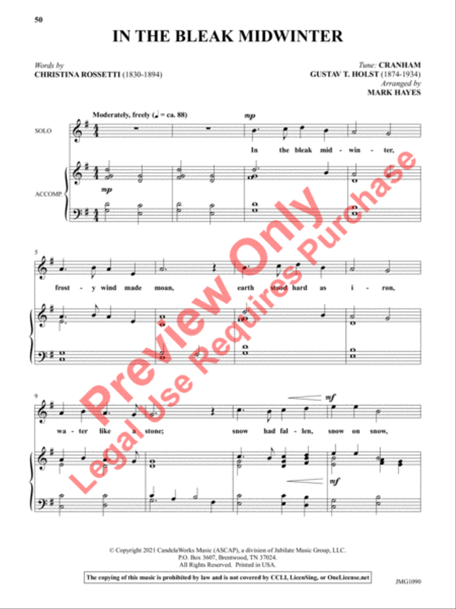 The Mark Hayes Vocal Solo Collection High Voice scores gallery preview page 17
