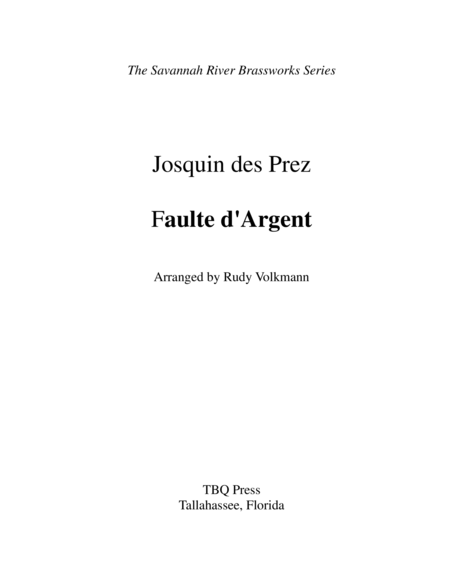 Faulte d'Argent