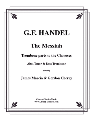 Book cover for Messiah-Trombone parts choruses