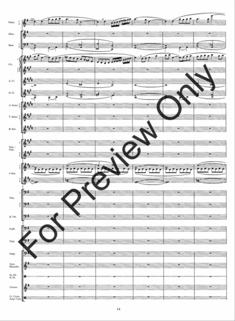 From The Summit (Score) Concert Band scores gallery preview page 17