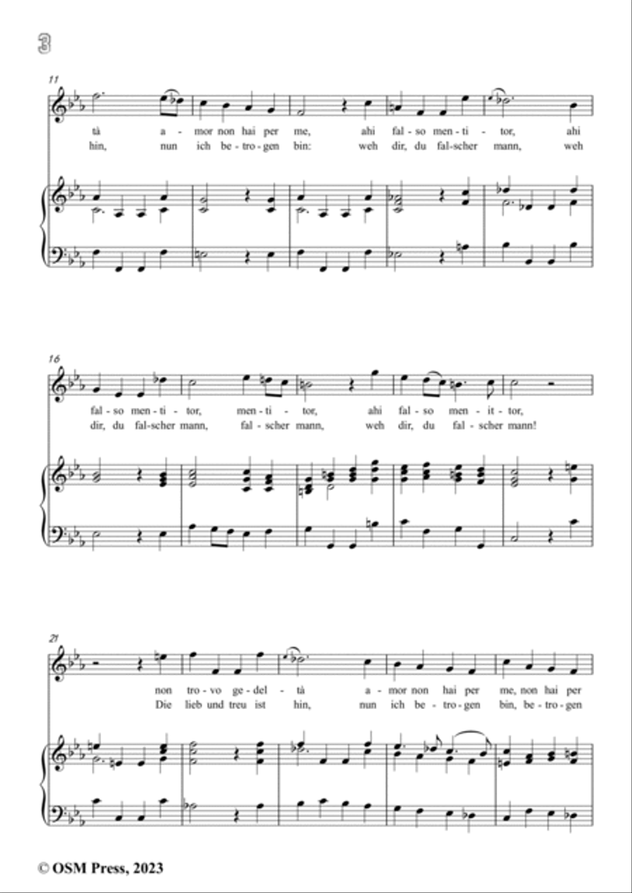 Caldara-Io crudele?(Cantata),in E flat Major Voice scores gallery preview page 4