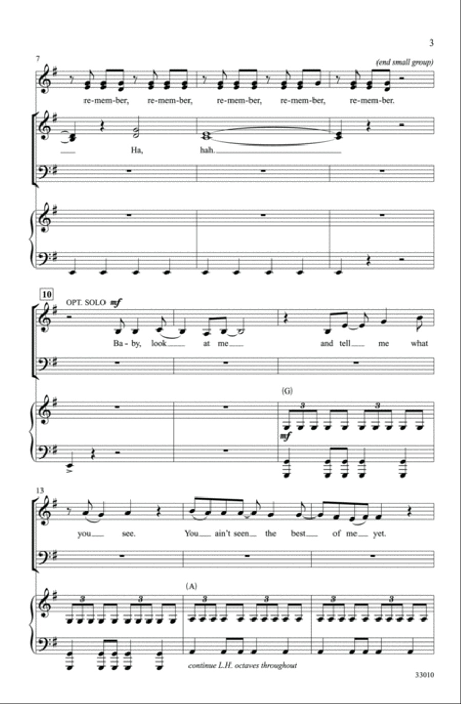 Fame 3-Part scores gallery preview page 3