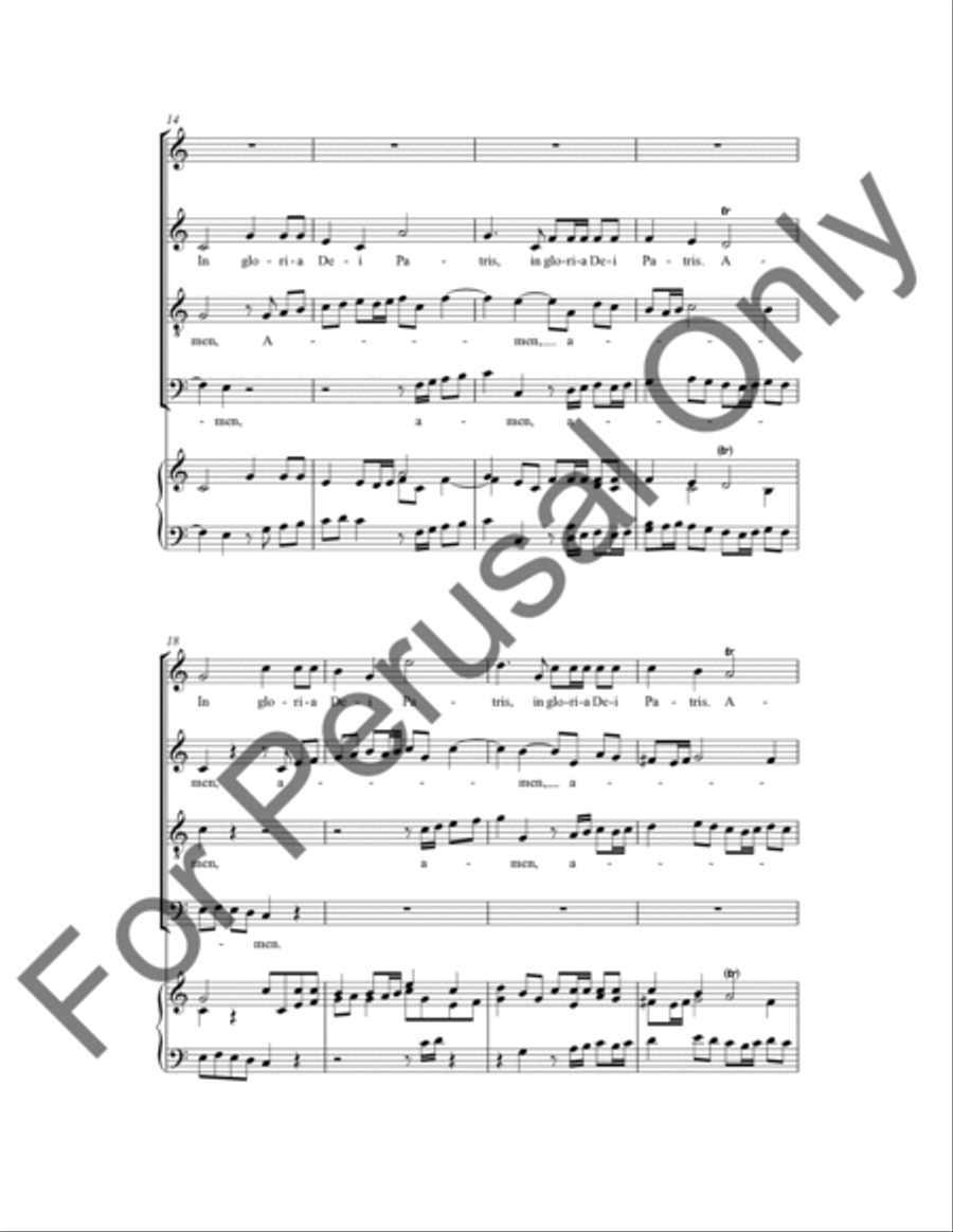 Cum Sancto Spiritu 4-Part scores gallery preview page 4