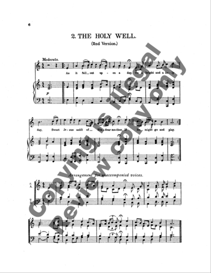 Twelve Traditional Carols from Herefordshire 4-Part scores gallery preview page 10