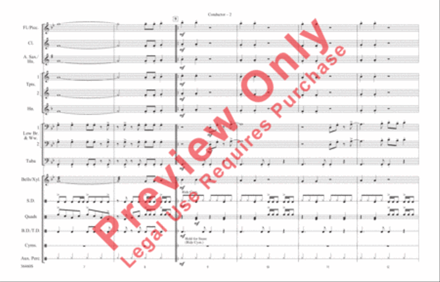Separate Ways (Worlds Apart) Marching Band scores gallery preview page 3