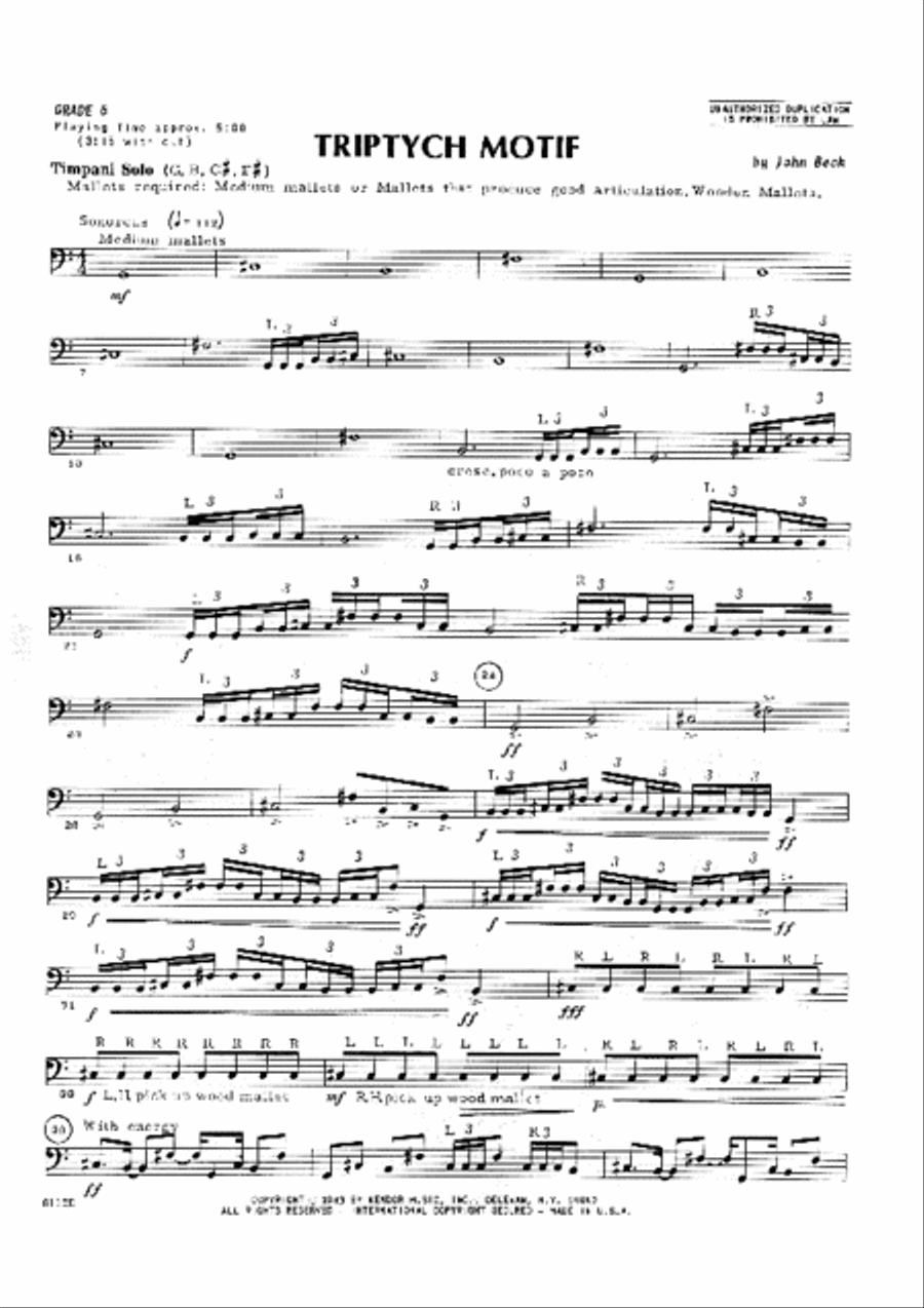Triptych Motif Percussion scores gallery preview page 2