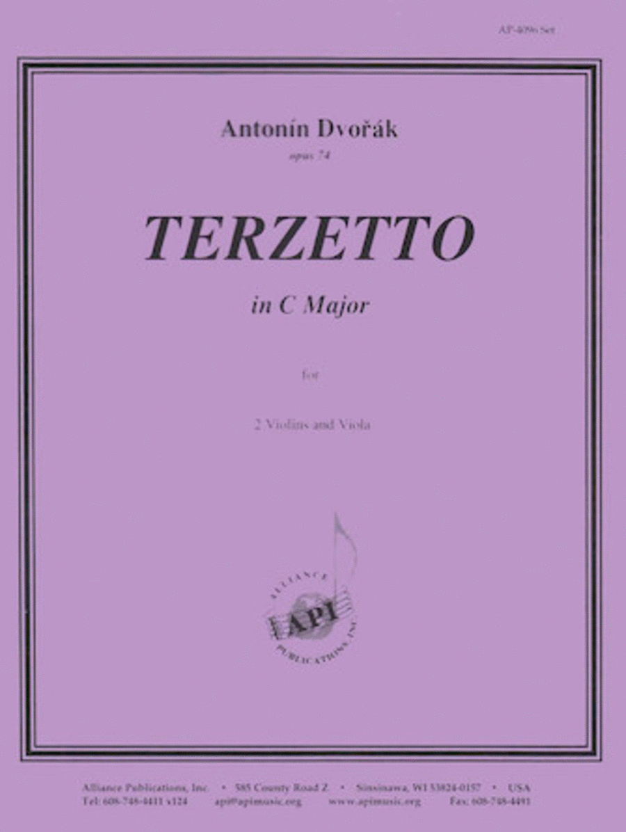 Terzetto, Op. 74 - Dvorak - 2 Vlns-vla - Set Choir scores gallery preview page 1