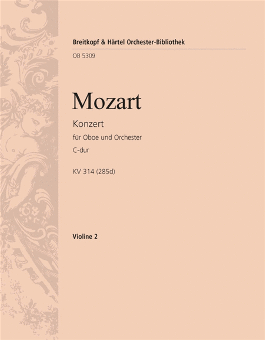 Oboe Concerto in C major K. 314 (285d) Orchestra scores gallery preview page 1