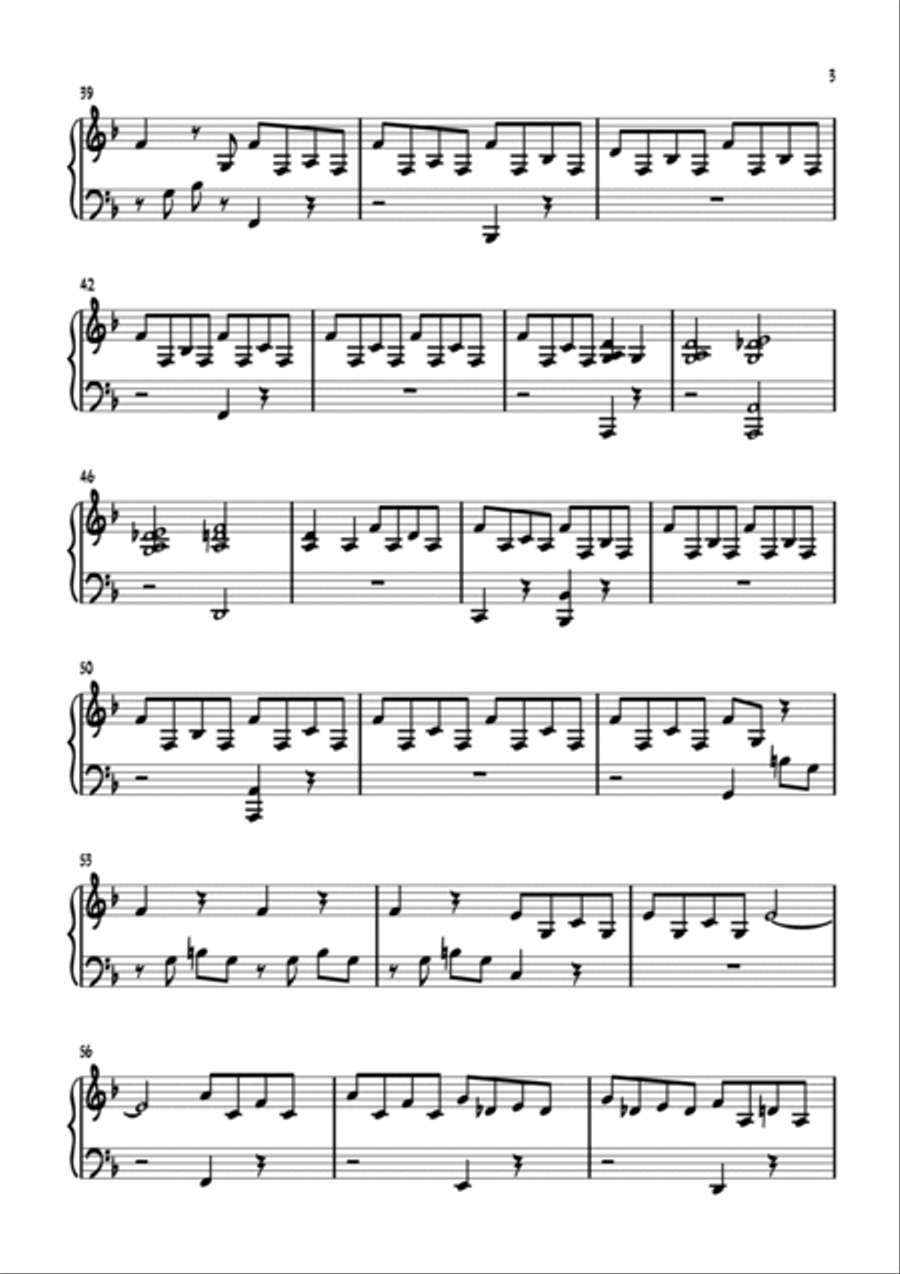 Butterfly Piano Solo scores gallery preview page 3