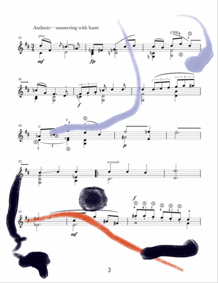 Rhapsody No. 1 For Guitar, Op. 23 Electric Guitar scores gallery preview page 3